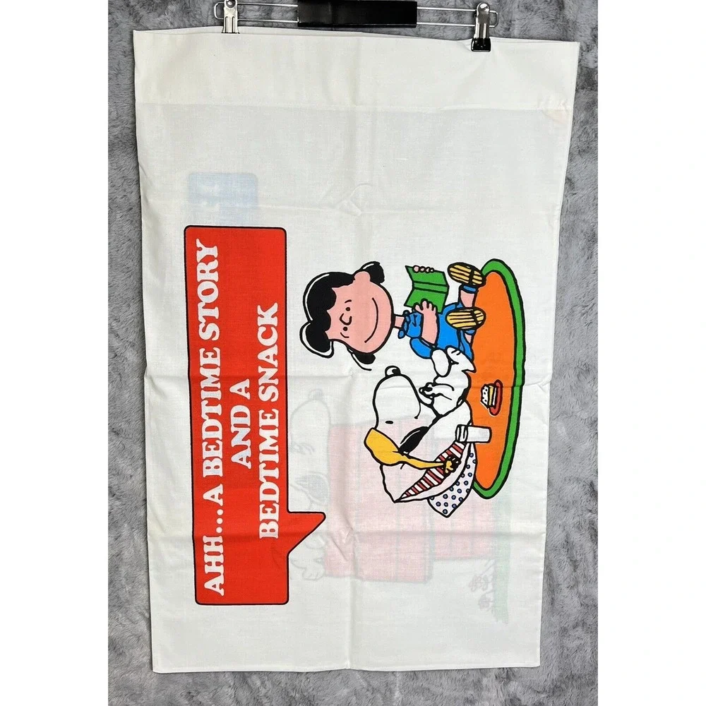 Vtg 1958 Peanuts Snoopy Lucy Pillowcase 